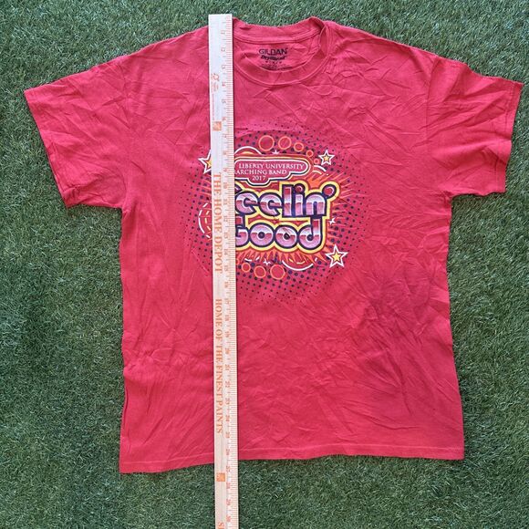 Liberty University Marching Band 2017 Feelin’ Good Red Graphic T Shirt Mens Med - Picture 2 of 8